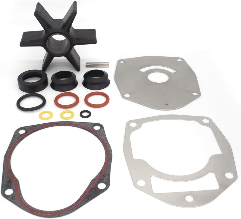 QUICKMARINER QuickMarine 8M0100526 Water Pump Impeller Repair Kit for Mercury Marine Force 30-300 HP Outboard Motors & MerCruiser Alpha 1 Gen 2 Drives Replacement 47-43026Q06 Sierra 18-3265 Boat Engine - Image 1